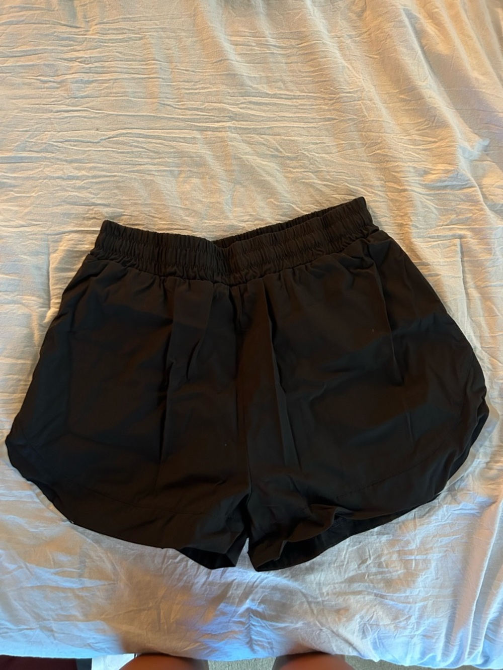 Alphalete Black Athletic Shorts with built-in spandex short